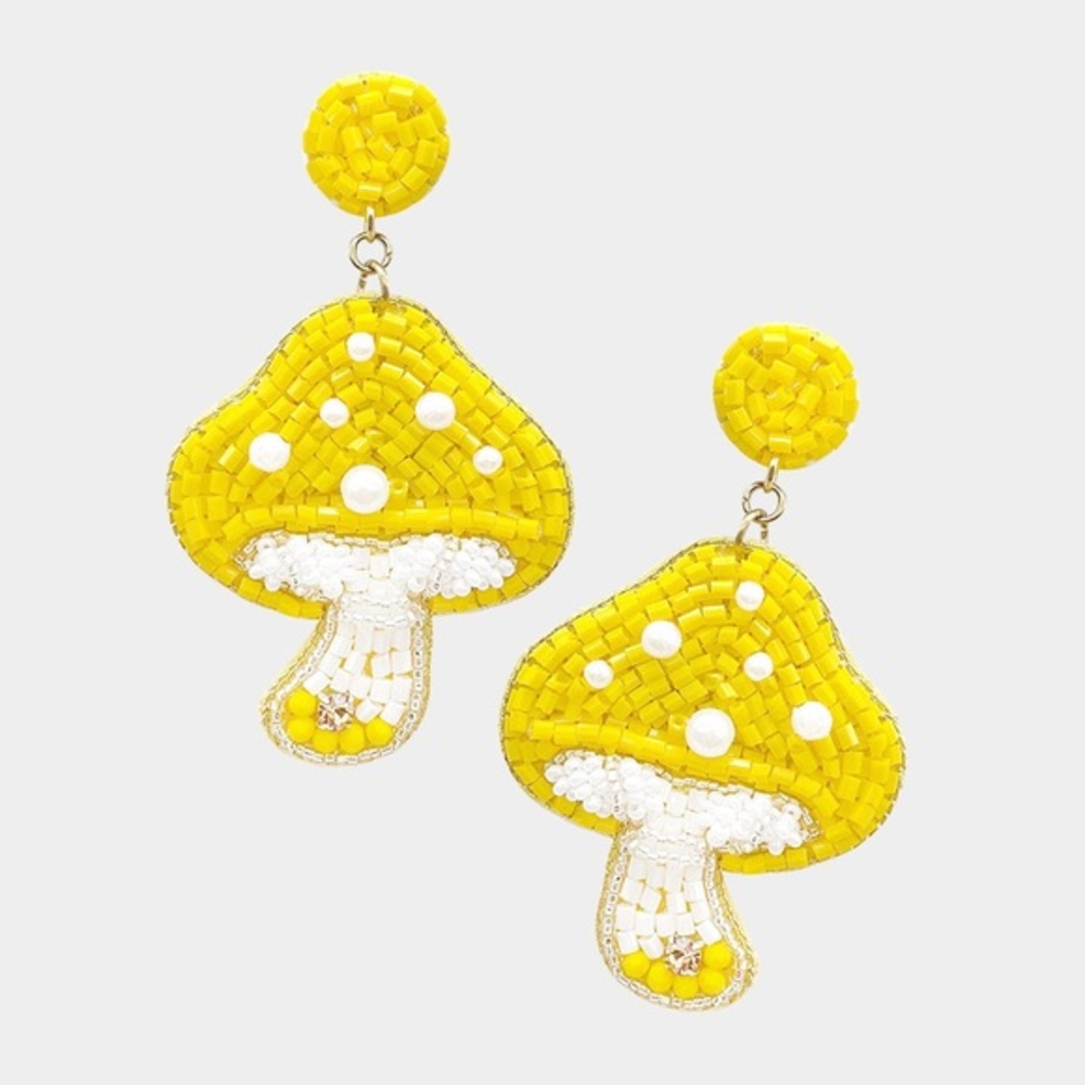 Mushroom dangle earrings